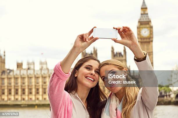 Friends In London Stock Photo - Download Image Now - 20-24 Years, Adult, Adults Only