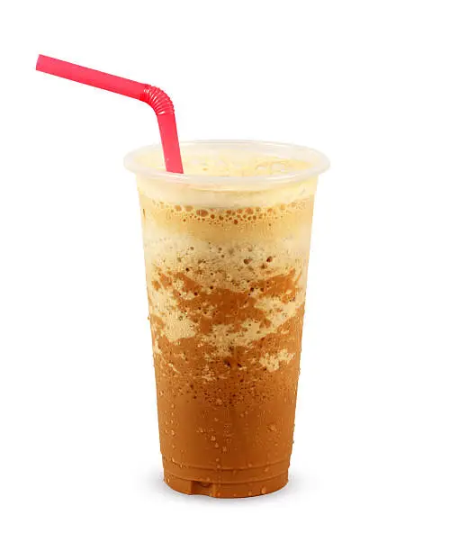 Photo of Iced Coffee on white background
