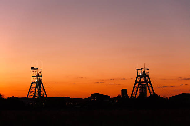 istock two Gold or platinum mine workings building in South Africa 472173973