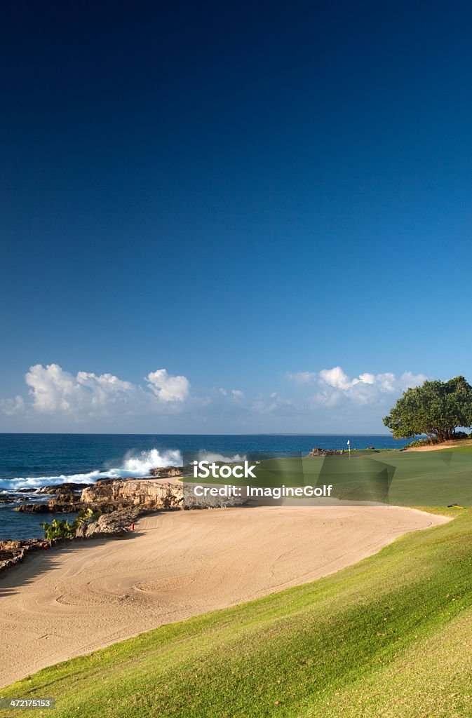 Golf verde pelo Oceano - Royalty-free Golfe Foto de stock