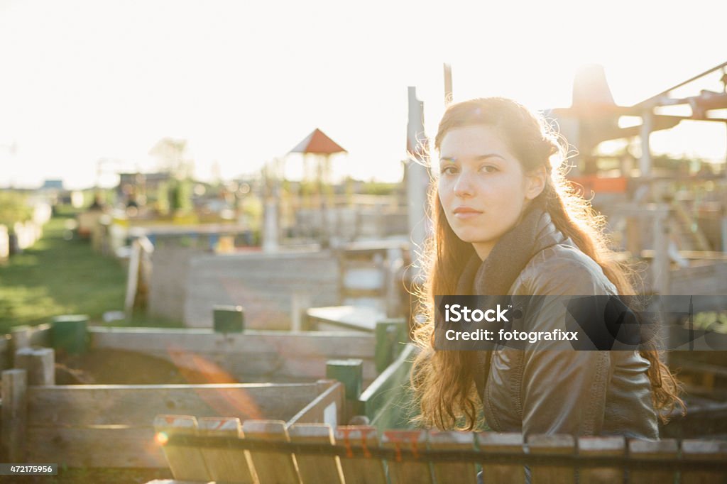 portrait of young woman in urban gardening project 20-29 Years Stock Photo