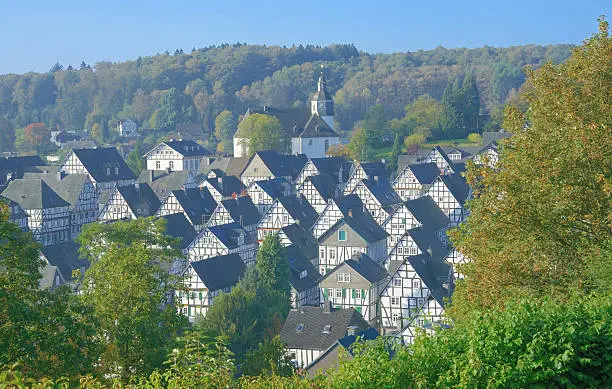 picturesque Village of Freudenberg,Siegerland,North Rhine Westfalia,Germany