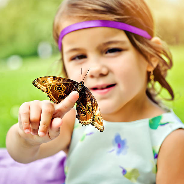 istock Girl with butterfly 472179985
