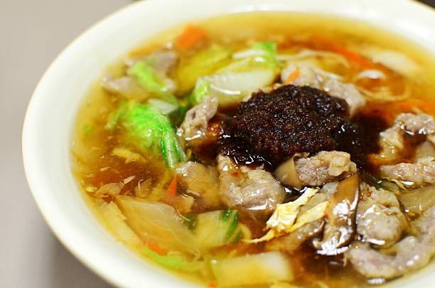 istock Taiwanese noodles in pottage with pork 472180533