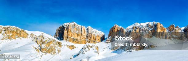 Sass Pordoi Mountain Val Di Fassa Dolomites Italy Stock Photo - Download Image Now