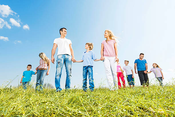 istock Group of people in nature. 472181507