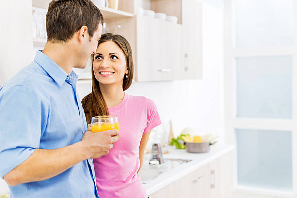 istock Young couple in the kitchen. 472181557