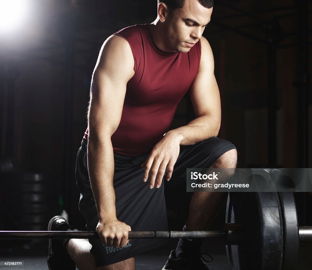 Die Muskeln eines hero - Lizenzfrei Aktivitäten und Sport Stock-Foto