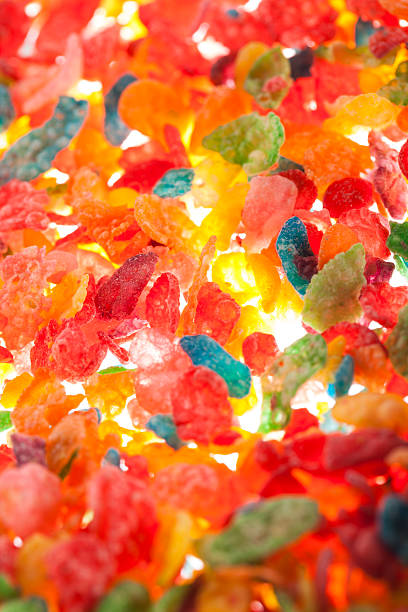 Colorful corn flakes