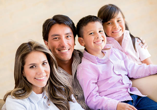 istock Happy family at home 472184445