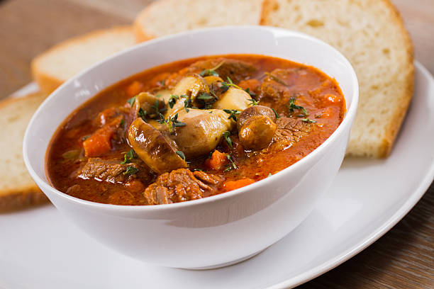istock Hot stew with mushrooms 472185069