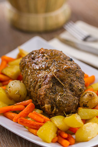 istock Roast Beef with Potatoes and Carrots 472185101