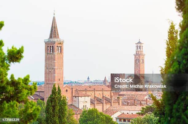 Foto de Verona Itália e mais fotos de stock de Antigo - Antigo, Arquitetura, Campanário - Torre