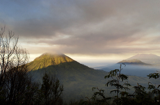 Sunrise at Mountaint Ijen, Banyuwangi, East Java, Indonesia