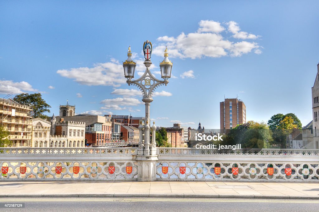 York, Inglaterra, Lendal ponte, Reino Unido - Foto de stock de Arquitetura royalty-free