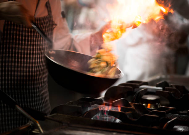 istock Wok frying with flames 472187789