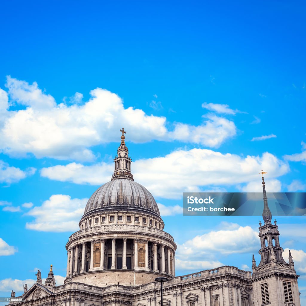 St Paul's Cathedral In London St Paul Cathedral in London. Architectural Dome Stock Photo
