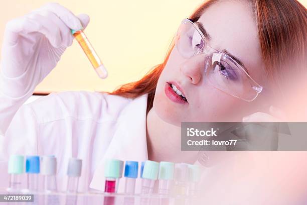 Scientist Working In Laboratory Stock Photo - Download Image Now - Adult, Adults Only, Analyzing