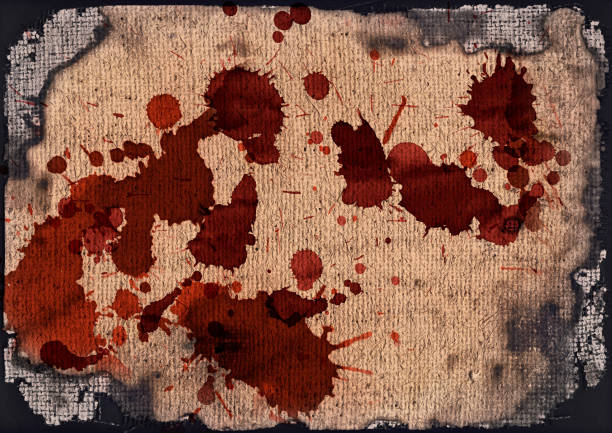 hi-res sangue colorato grunge bruciato realizzata in tela di iuta textur - sandbag burlap sack burlap sack foto e immagini stock