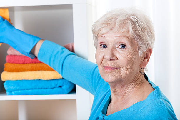 istock Senior woman during household chores 472190067