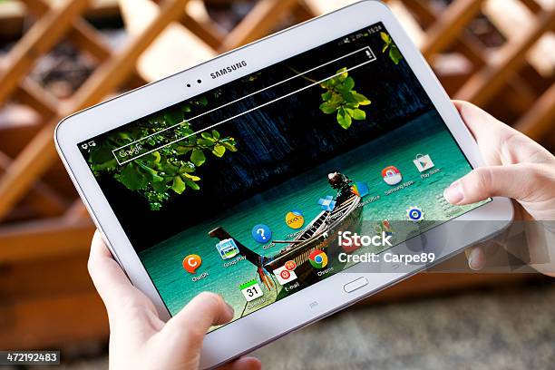 삼성 갤럭시 탭 3 태블릿에 대한 스톡 사진 및 기타 이미지 - 태블릿, Android, Samsung
