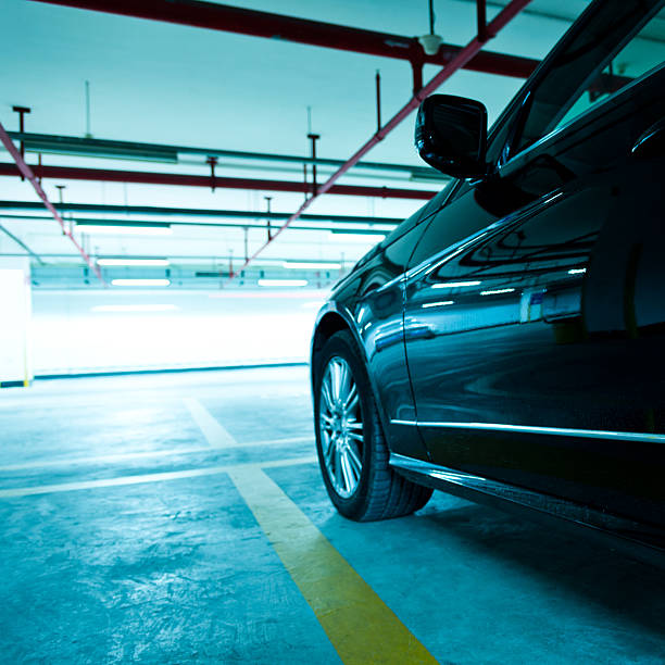 istock Car parked in an underground garage 472193347