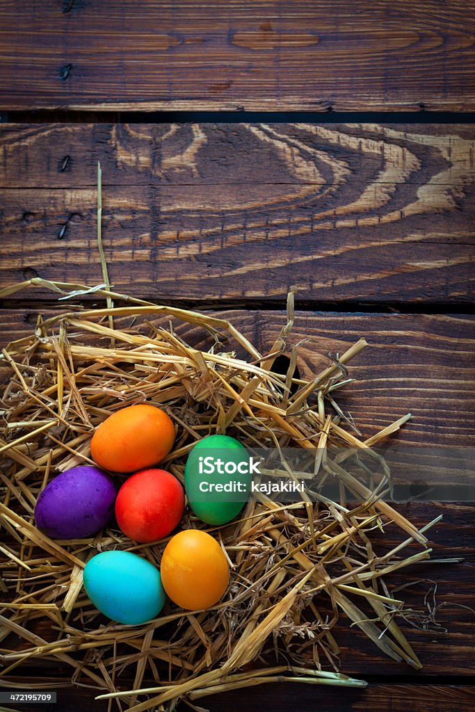 Coloridos huevos de Pascua - Foto de stock de Acontecimiento libre de derechos