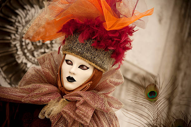 karneval von venedig 2014 - carnival mardi gras masqué costume stock-fotos und bilder