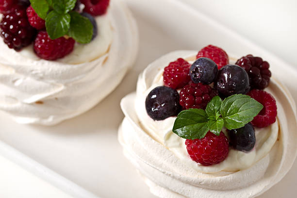 istock Meringue and red fruits dessert 472196331