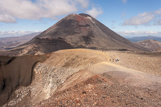 istock tourists on Tongariro Alpine Crossing 472196356
