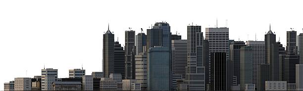 istock City Buildings Isolated On White 472197350