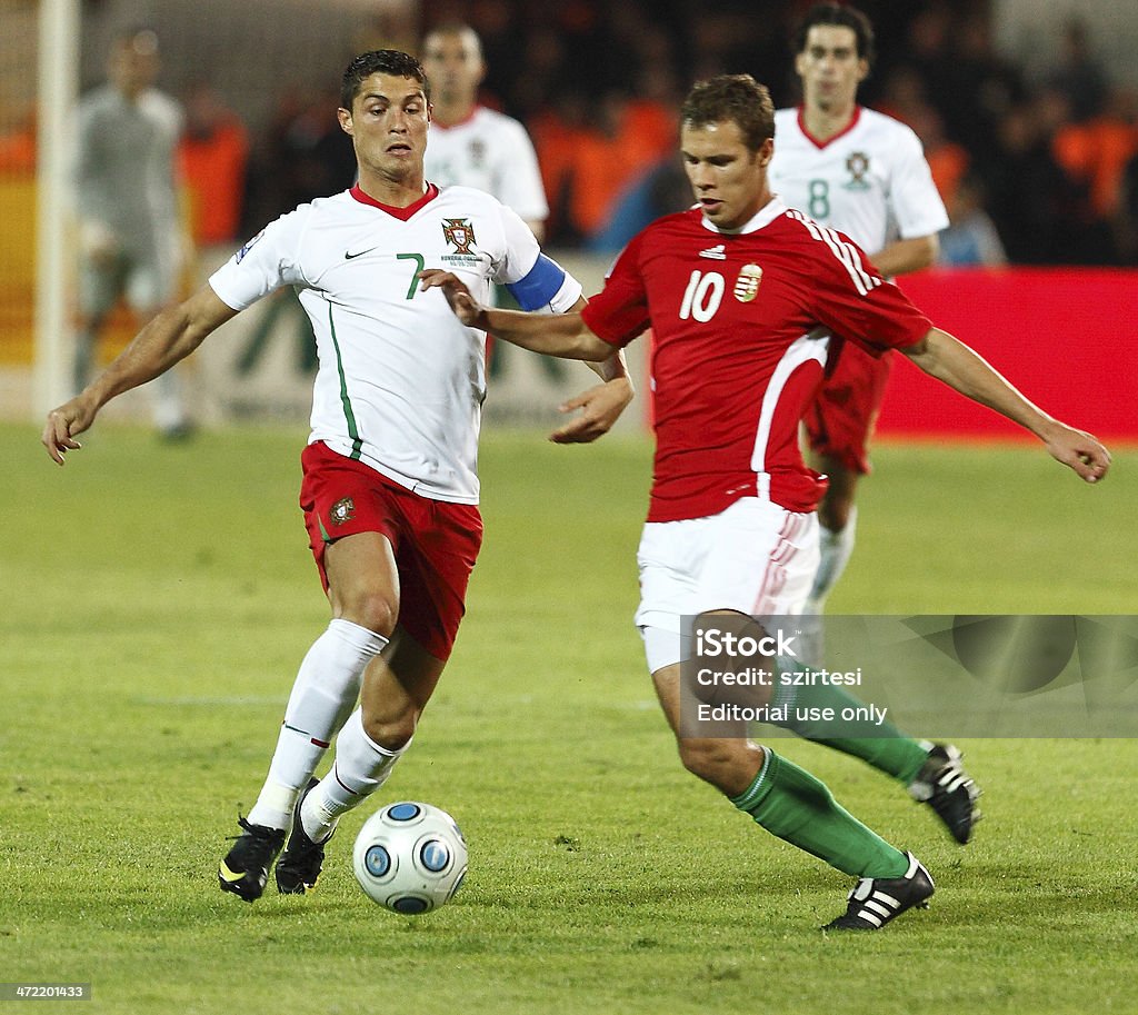 Ungheria vs Portogallo - Foto stock royalty-free di Cristiano Ronaldo - Calciatore