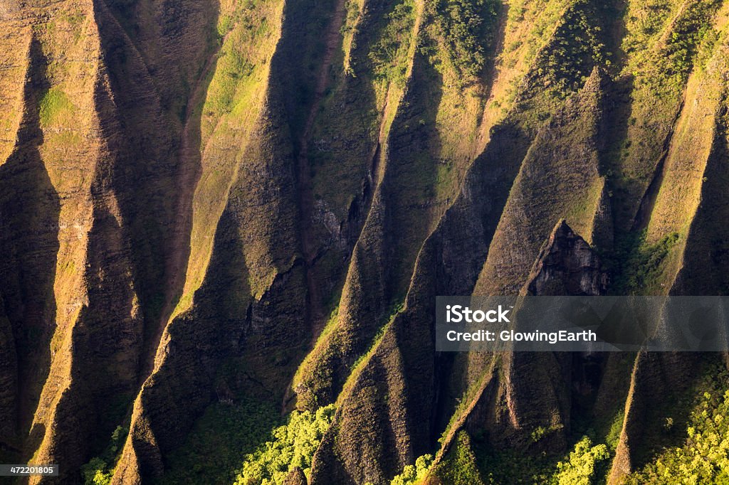 절벽 카와이 - 로열티 프리 나팔리 해안 주립 공원 스톡 사진