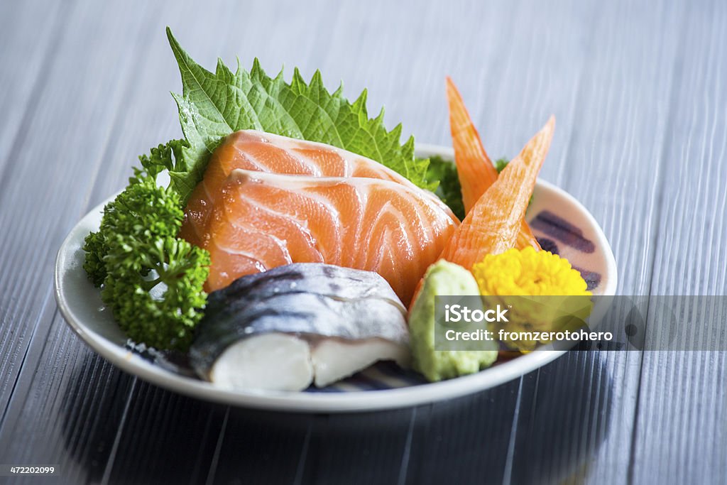 Sashimi japanische Speisen - Lizenzfrei Asien Stock-Foto