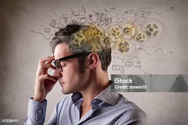 Mental Cogs Stock Photo - Download Image Now - Toughness, Contemplation, Chaos