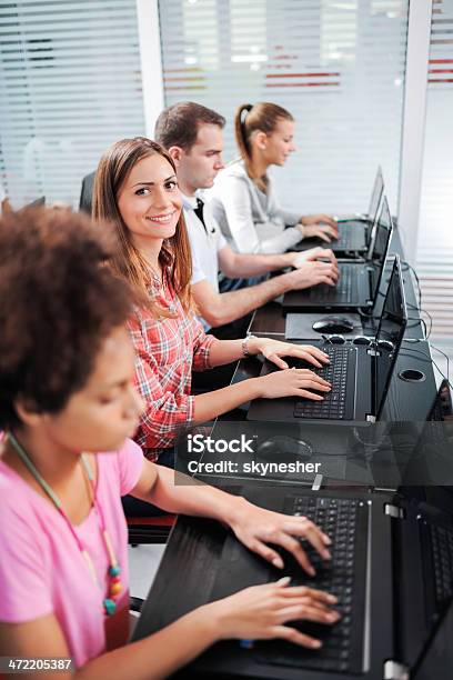 Adult Computer Class Images Students On A Computer Class Stock Photo - Download Image Now - Adult ...