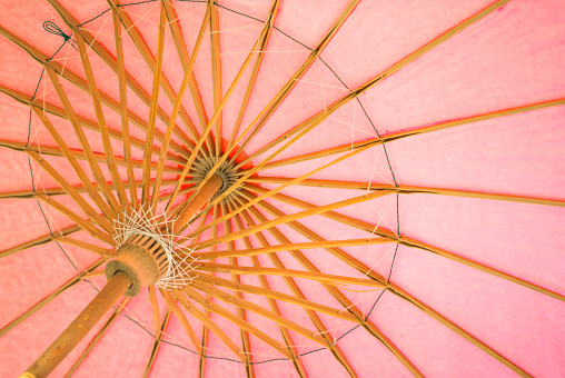 Red Japanese Paper Umbrella