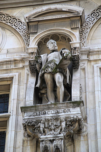 istock Statue at the Paris Town Hall, France. 472208121