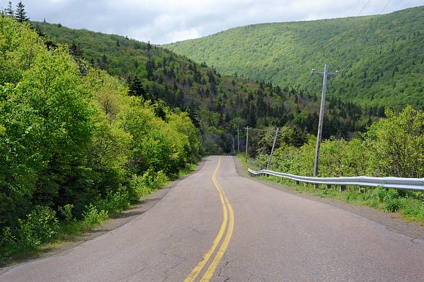 Road through Mountains stock photo