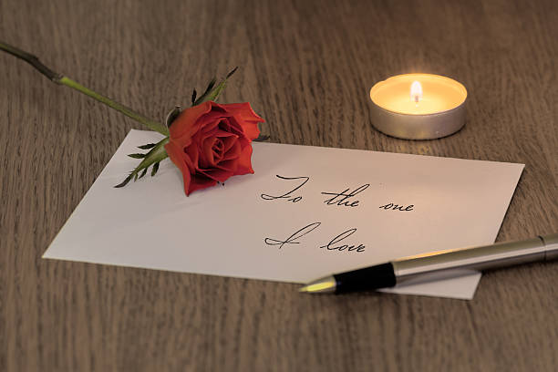 istock Love Letter with a Rose & Candle 472209767