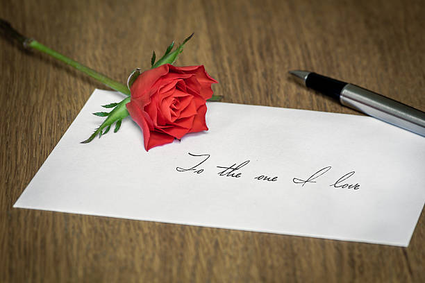 istock Love Letter with a Rose 472209845