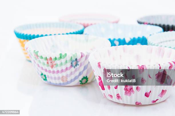 Paper Cakes Cups Stock Photo - Download Image Now - Muffin, Shape, Document