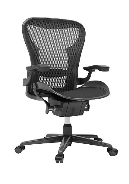 istock Gray office chair isolated 472210865