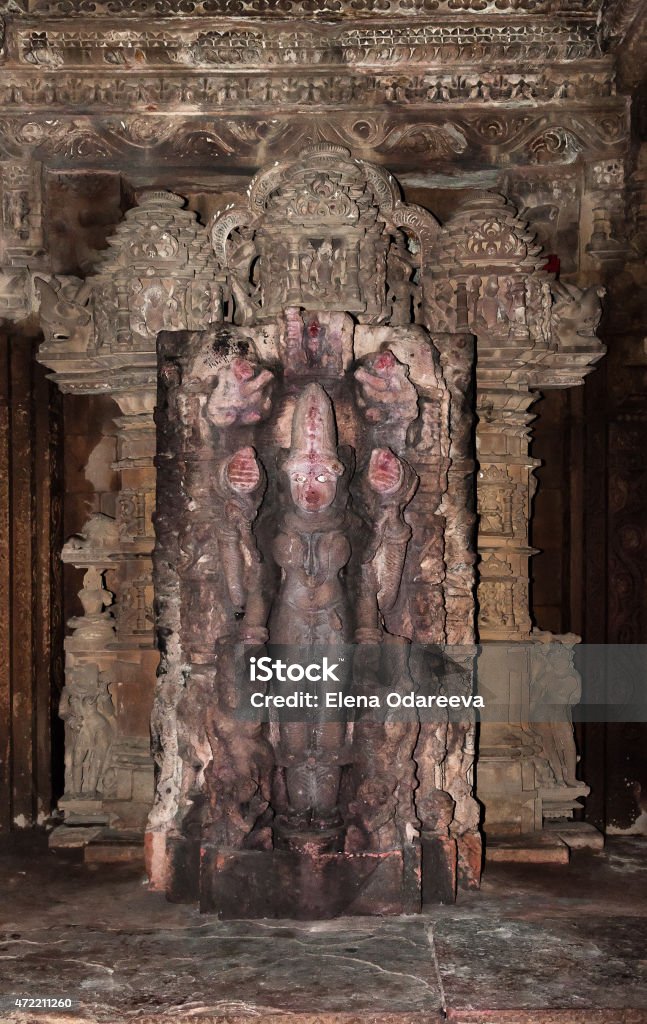 Sculptures of Devi Jagadambi Temple Main sculptures of inside Devi Jagadambi Temple. Western temples of Khajuraho. Madhya Pradesh. India. Built around 1023 2015 Stock Photo