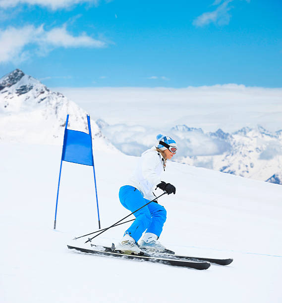 Giant slalom race - Snow Skiing