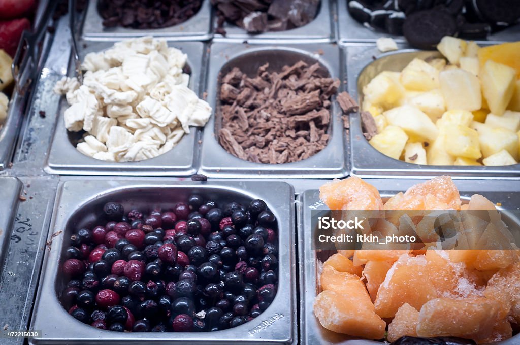 ice cream shop large variety of colorful ice cream shop 2015 Stock Photo