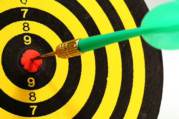 istock Success! Dart in Bulls eye 472216203