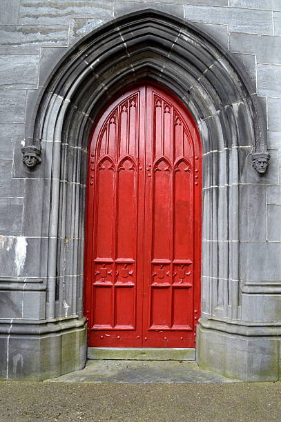 istock Red Church Door 472216215