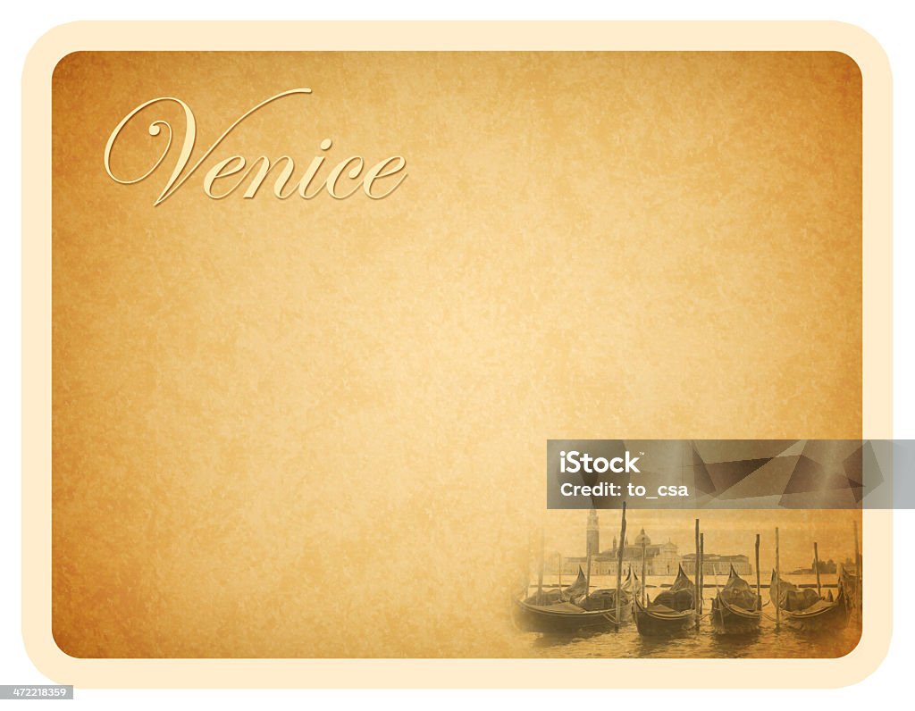 Cartão de Veneza - Royalty-free 1930-1939 Foto de stock