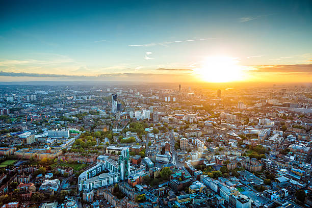 istock Sunset view at London, western part, UK 472218547